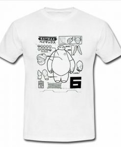 Disney Big Hero 6 Baymax Schematic t shirt