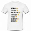 Emoji Days Of The Week T shirt
