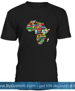 Flags Of Africa Map T Shirt