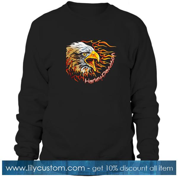 Flaming Eagle Head Sweatshirt