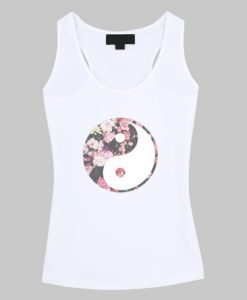 Floral Yin Yang tanktop