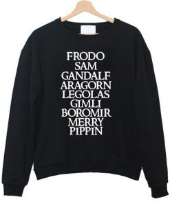 Frodo sam gandalf sweatshirt