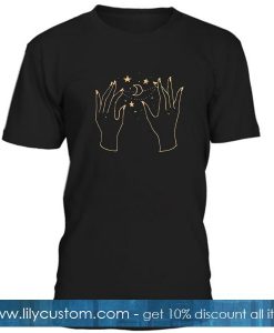 Galaxy Hand Finger T Shirt
