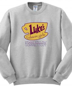 Gilmore Girls Luke's Diner Stars Hollow Sweatshirt