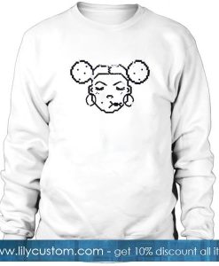 Girl Pixel Art Sweatshirt