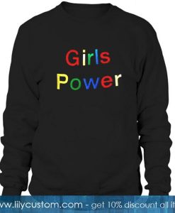 Girls Power Rainbow Sweatshirt