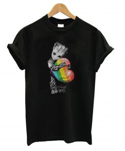 Groot-hugging-rainbow-LGBT- t shirt