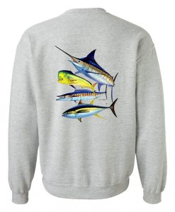 Guy Harvey Foursome Fish Sweatshirt Back