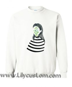 Hand Drawn Girl Illustration Sweatshirt (LIM)