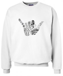 Hands ornaments sweatshirt