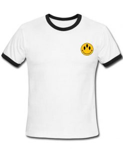 Happy face with three eyes ringtshirt