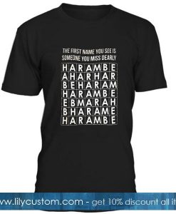 Harambe crossword Tshirt