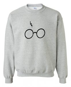 Harry potter Glasses gray sweatshirt