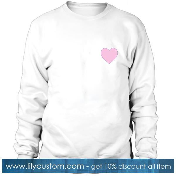Heart Pink Logo Sweatshirt