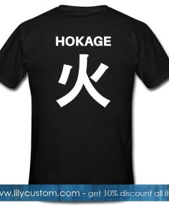 Hokage Naruto Tshirt Back