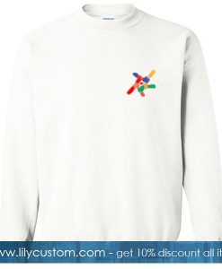 Holding Hands Rainbow Sweatshirt