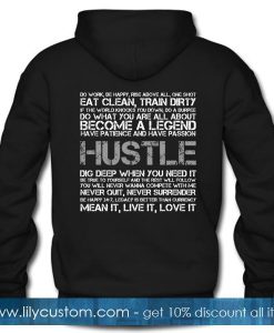 Hustle Distorted Hoodie Back