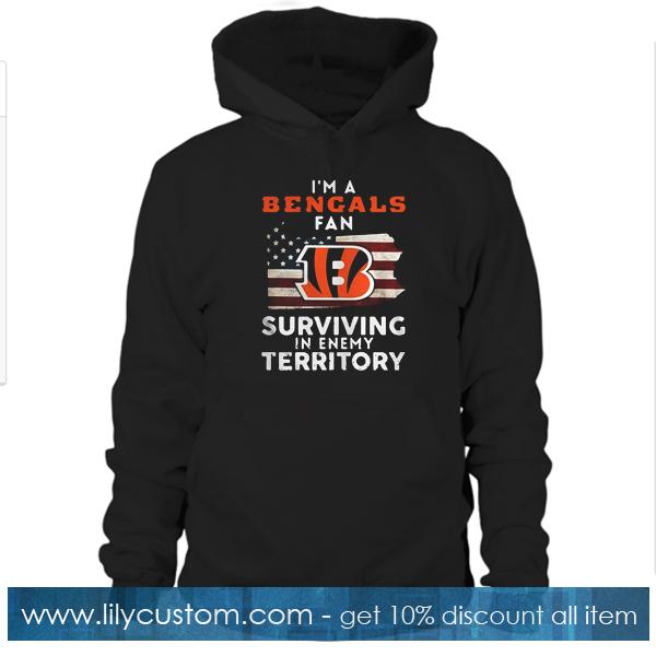I’m a Bengals fan surviving in enemy territory Hoodie