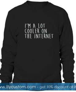 Im A Lot Cooler On The Internet Sweatshirt