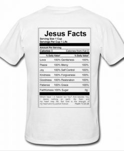Jesus Facts t shirt back