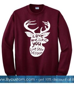 Letter Christmas Reindeer Tee sweatshirt