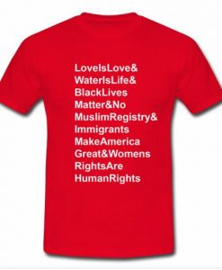 Love Is Love Water Is Life t shirt