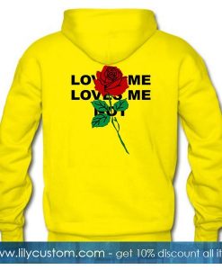 Loves Me Loves Me Not Hoodie Back