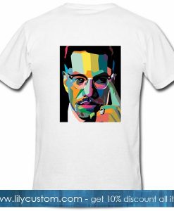 Malcolm X T Shirt Back