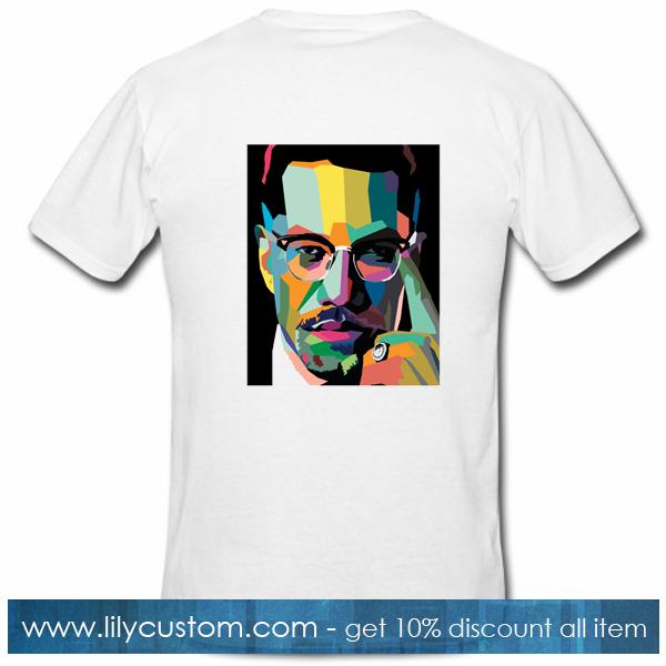 Malcolm X T Shirt Back