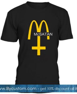McSatan Funny Fast Food Satan Parody Tshirt