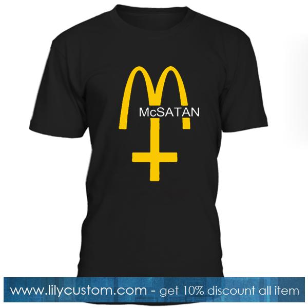 McSatan Funny Fast Food Satan Parody Tshirt