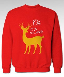 Merry Christmas oh deer Gold Unisex Sweatshirt