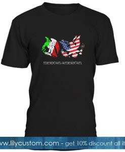 Mexican American Flag T Shirt