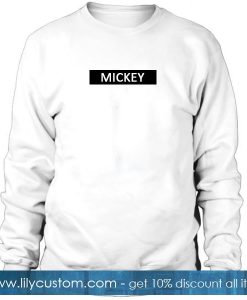 Mickey Font Sweatshirt