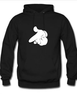 Mickey Hands Gun Crewneck Cartoon hoodie