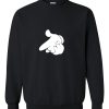Mickey Hands Gun Crewneck Cartoon sweatshirt