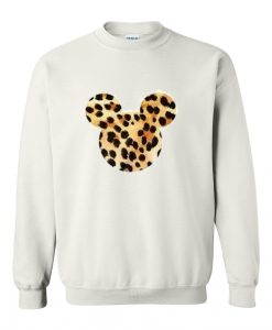 Mickey Mouse Head Leopard sweatshirt