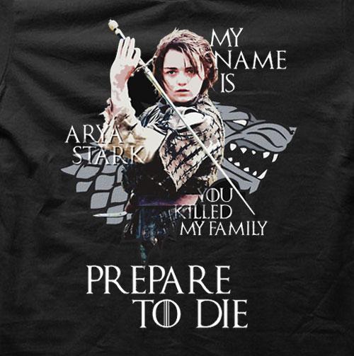 My Name Is Arya Stark. Design Source Sun Frog Shirts