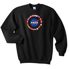 NASA all country's Flags Sweatshirt  SU