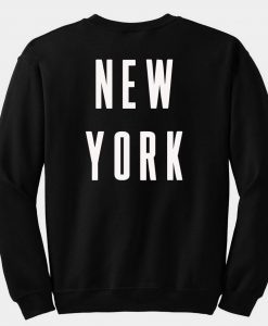New york sweatshirt back