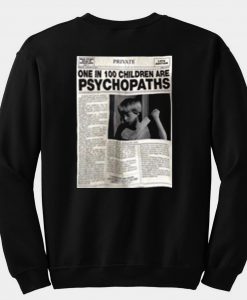 Newspaper back sweatshirt