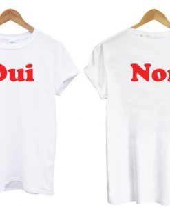 Oui non back and forth t shirt