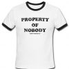 PROPERTY OF NOBODY Ring Tshirt