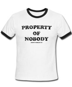 PROPERTY OF NOBODY Ring Tshirt