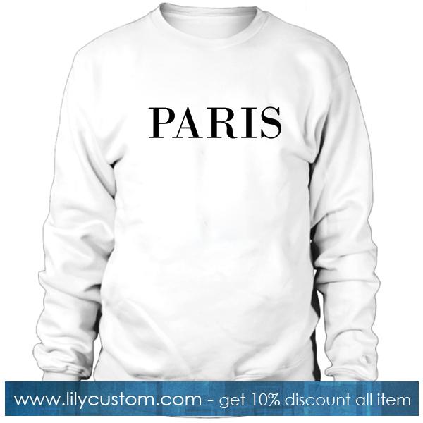 Paris Font Sweatshirt