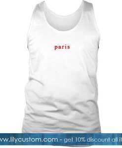 Paris Font Tank Top