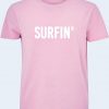Pink surfin' tshirt