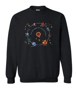 Planets Solar System And Star Sweatshirt   SU