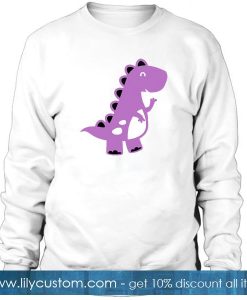 Purple Dinosaurus Sweatshirt