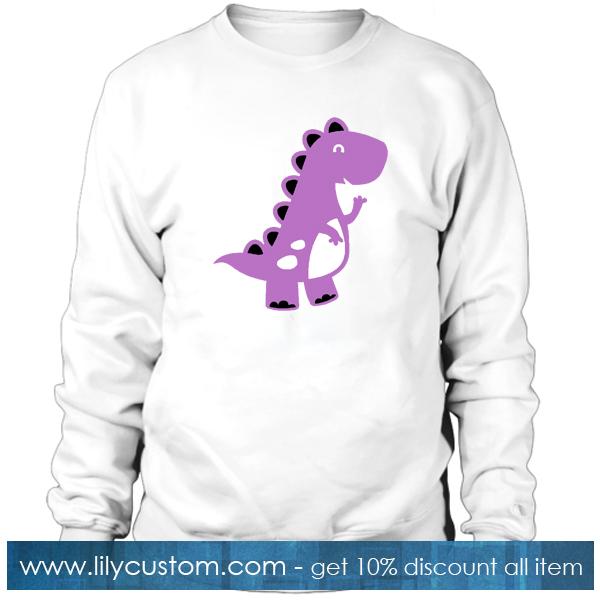 Purple Dinosaurus Sweatshirt